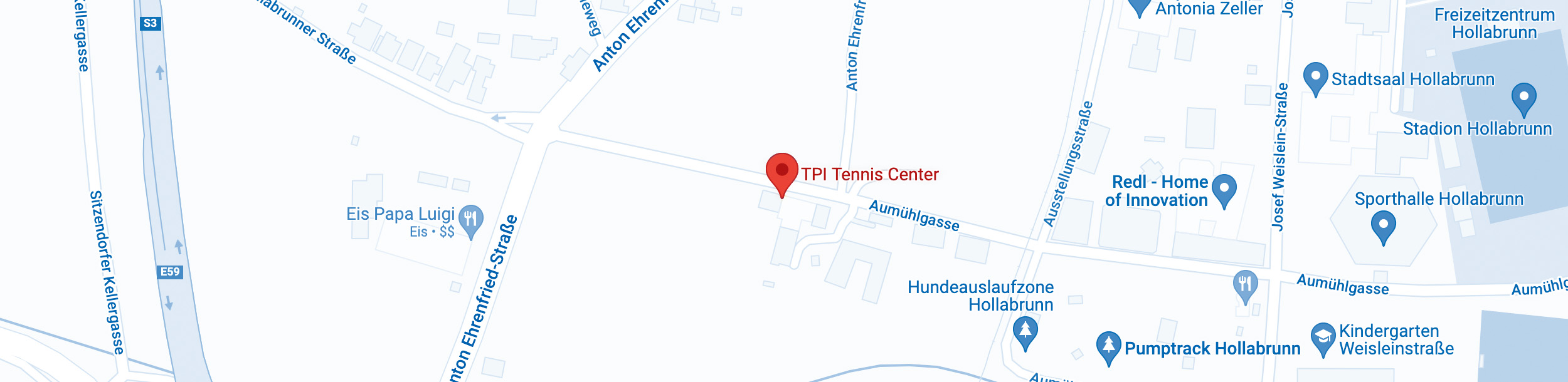 Google Maps ITP Tennis Center Hollabrunn