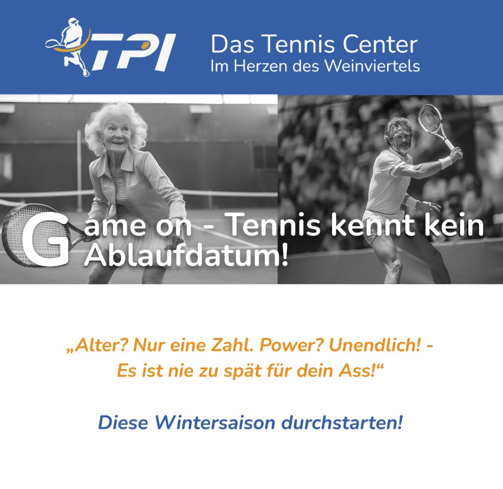 Tennishalle Freiplätze Hallenplätze ganzjährig bespielbar Tennis ReboundAce Besaitung Bespannung Schlägerbespannung Rihacek Hollabrunn TPI TENNIS CENTER Gruppenkurse Kinderkurse Familientennis