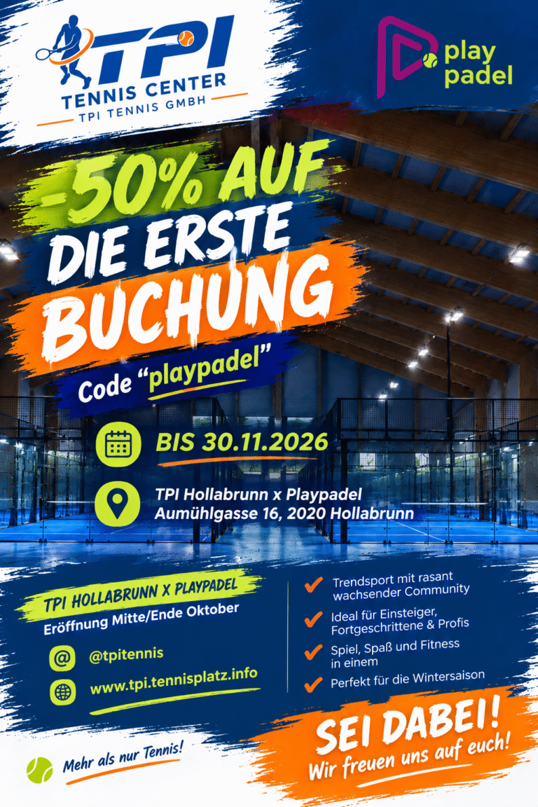 Padel Indoor Weinviertel Hollabrunn TPItennis AltenDavid Playpadel