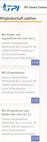 Tennismitgliedschaft Hollabrunn Mitgliedschaft Sommer Wettergarantie